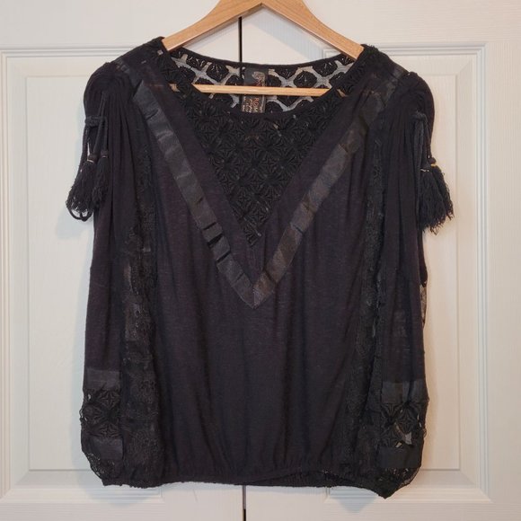 🍂 Free People South of the Equator Tassel Top - Picture 5 of 12